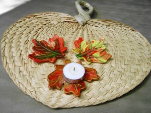 Fall Leaves votive holder