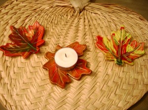 Fall Leaf Votive holders.  